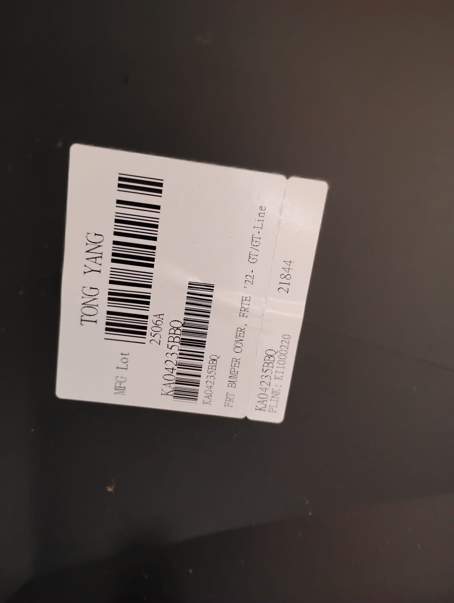 KIA FORTE 2022 -2024 Front bumper cover GT|GT-LINE