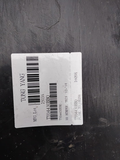 TOYOTA YARIS 2012 2014 Rear bumper cover L|LE; H/B