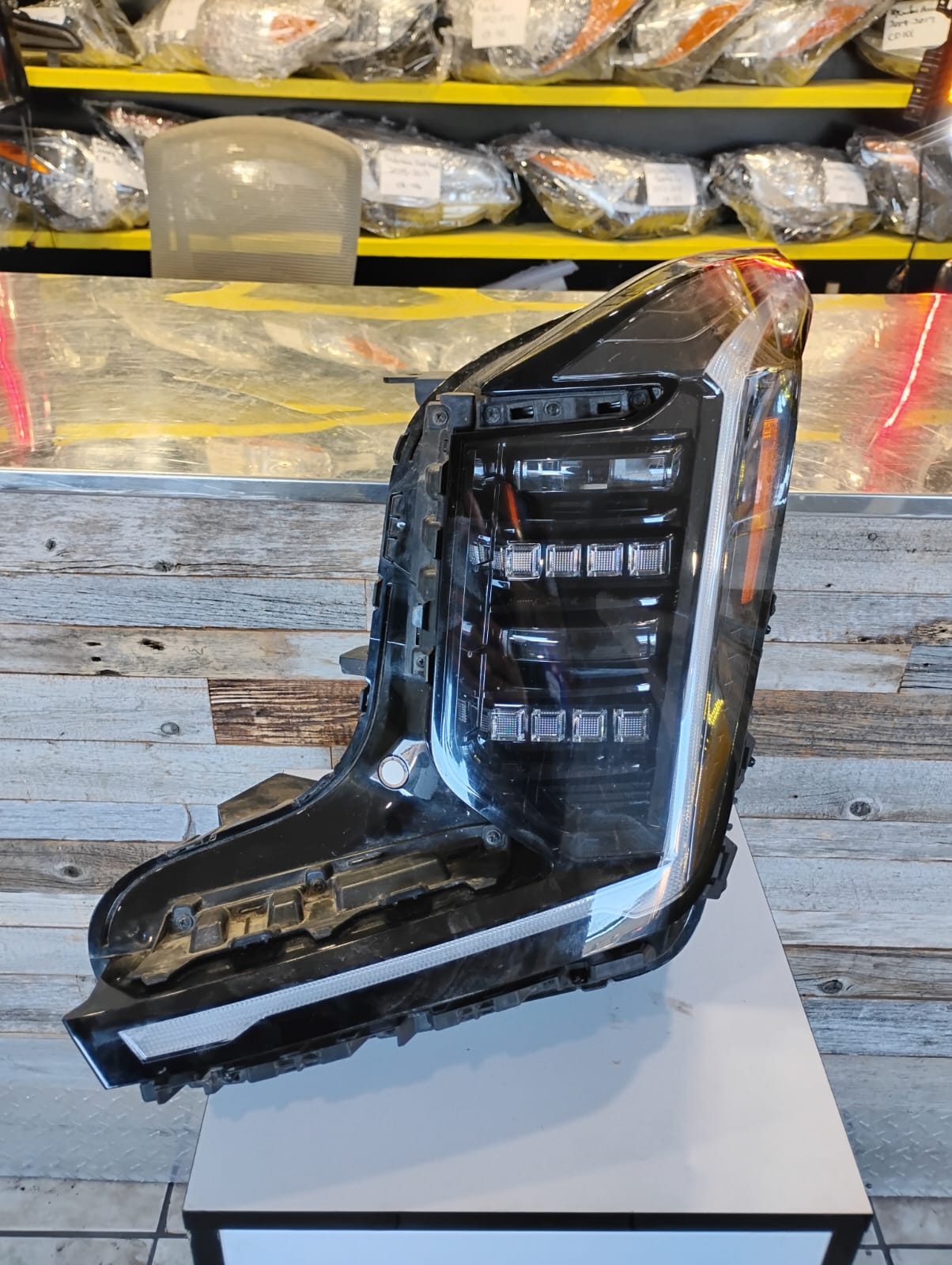 KIA EV9 Headlight driver 2024-2025 Korea Built; Left; w/o Small Cube Lamps.