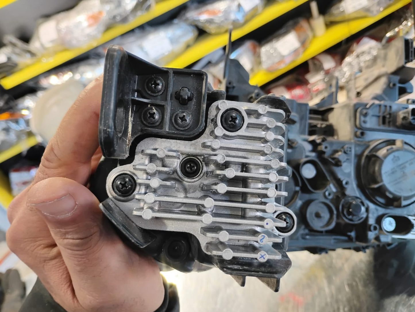 KIA EV9 Headlight driver 2024-2025 Korea Built; Left; w/o Small Cube Lamps.