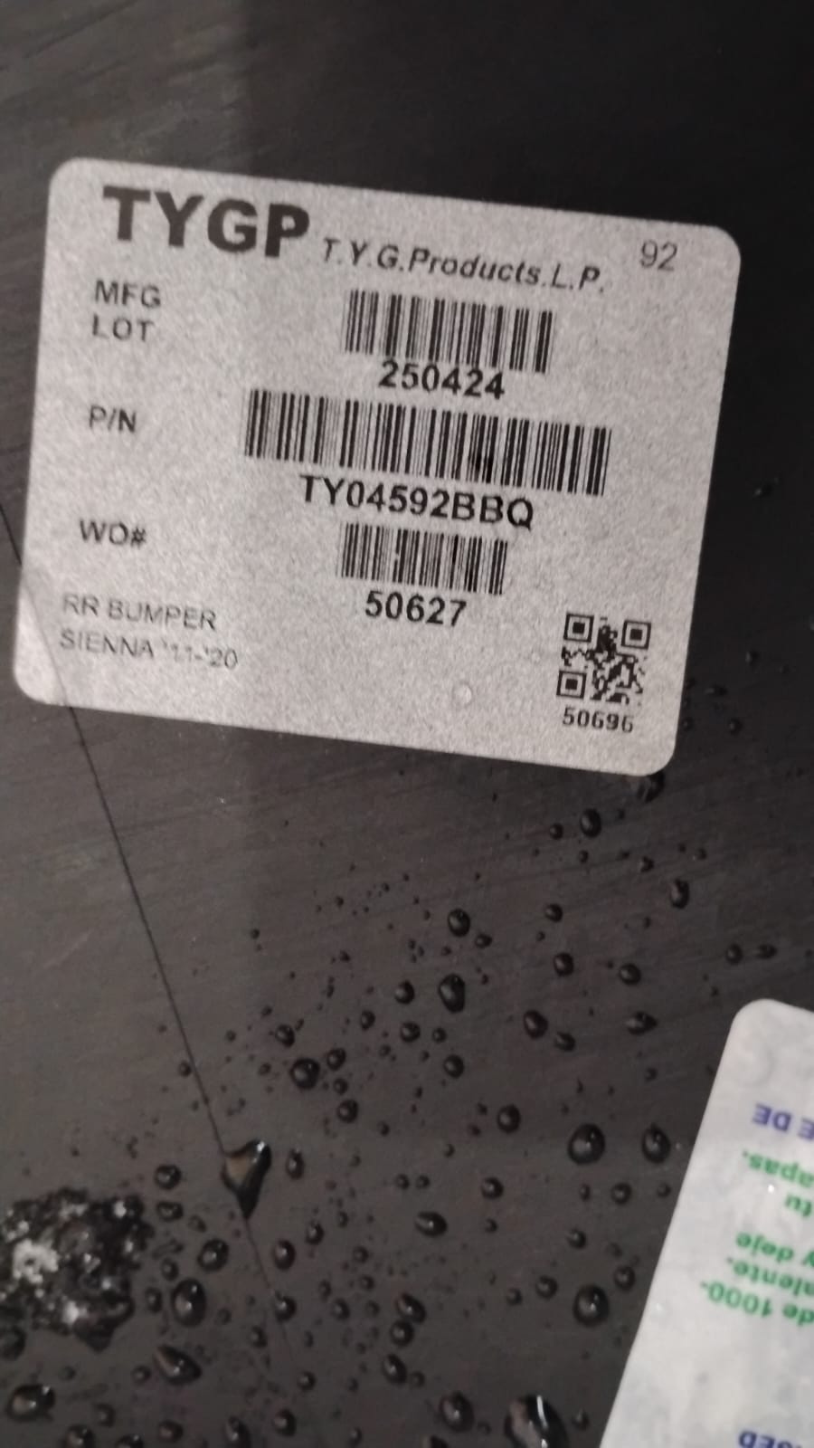 TOYOTA SIENNA 2011-2020 Rear bumper cover BASE|LE|XLE|LIMITED; w/o Park Assist Sensors; prime