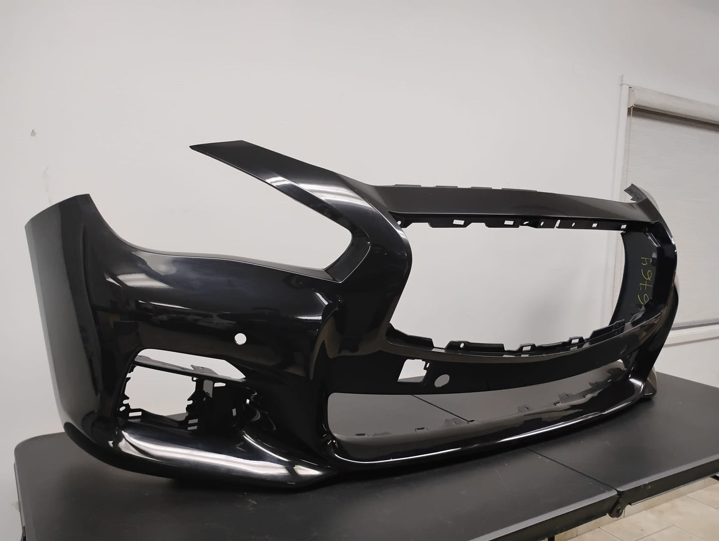 INFINITI Q50 2014-2017 Front bumper BLACK COLOR  cover BASE|PREMIUM; w/Object Sensors; prime