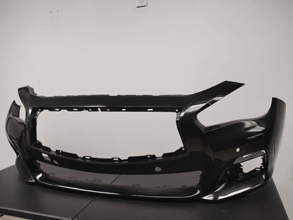 INFINITI Q50 2014-2017 Front bumper BLACK COLOR  cover BASE|PREMIUM; w/Object Sensors; prime
