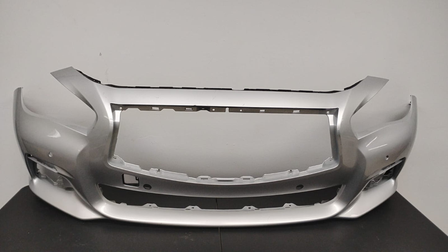 INFINITI Q50 2014-2017 Front bumper SILVER COLOR cover BASE|PREMIUM; w/o Object Sensors; prime