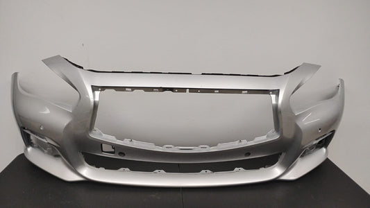 INFINITI Q50 2014-2017 Front bumper SILVER COLOR cover BASE|PREMIUM; w/o Object Sensors; prime