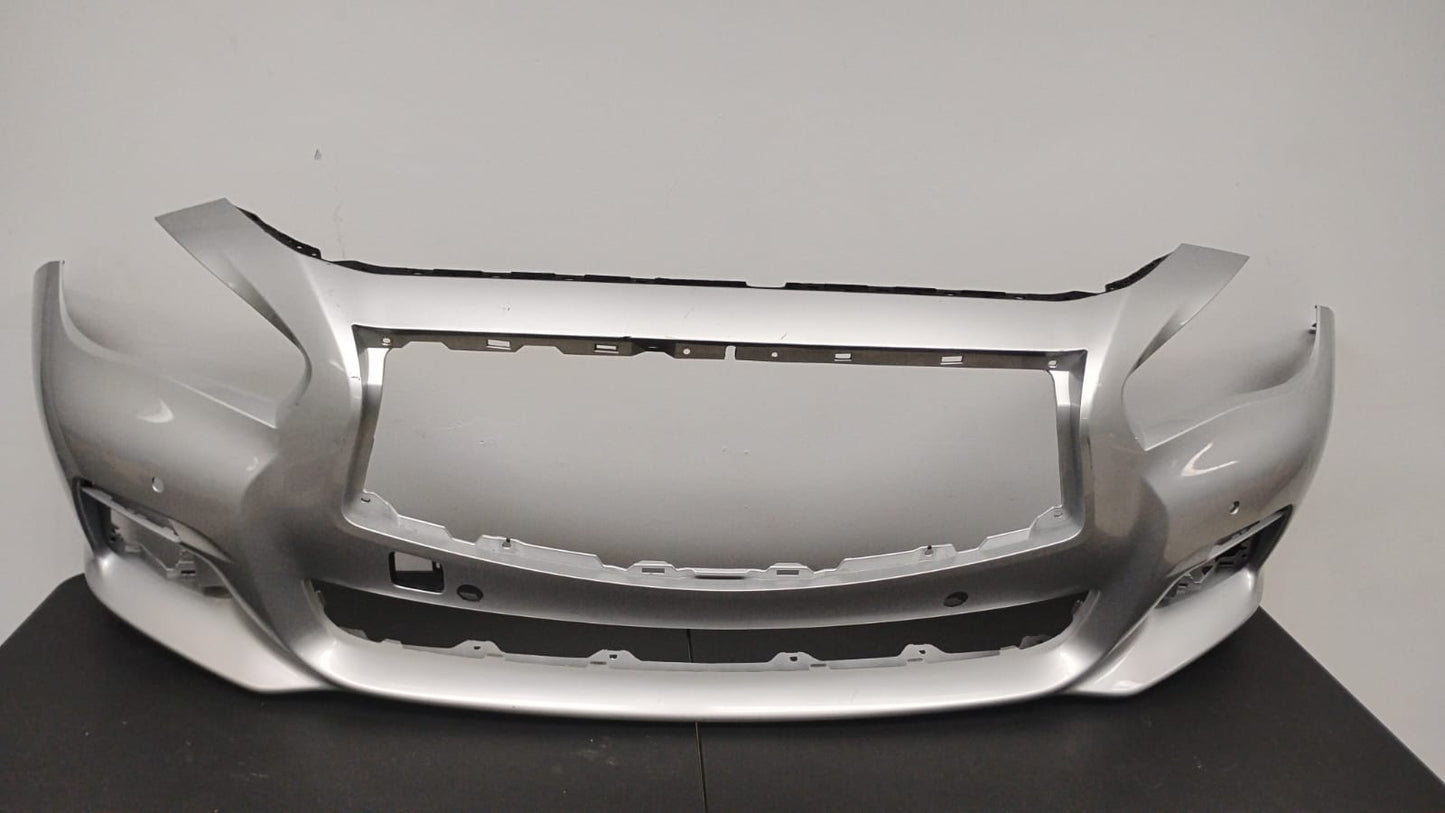 INFINITI Q50 2014-2017 Front bumper SILVER COLOR cover BASE|PREMIUM; w/o Object Sensors; prime