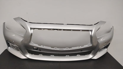 INFINITI Q50 2014-2017 Front bumper SILVER COLOR cover BASE|PREMIUM; w/o Object Sensors; prime