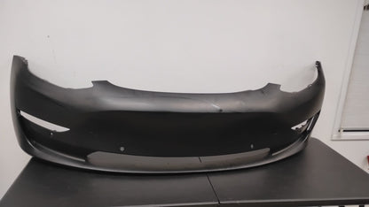 TESLA 3 2017-2023 Front bumper cover prime W/SENSORS