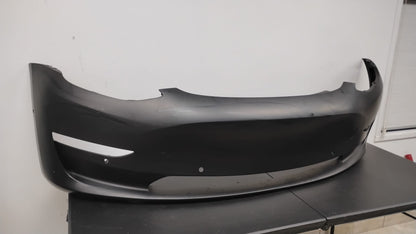 TESLA 3 2017-2023 Front bumper cover prime W/SENSORS
