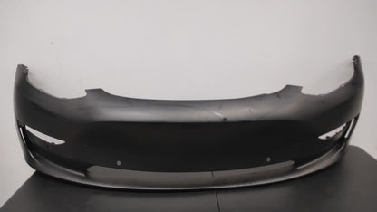 TESLA 3 2017-2023 Front bumper cover prime W/SENSORS