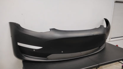 TESLA 3 2017-2023 Front bumper cover prime W/SENSORS