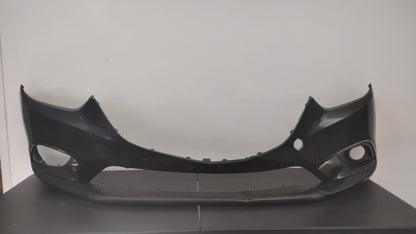 MAZDA 6 2014-2017 Front bumper cover w/o LED Lamps; prime BLACK COLOR