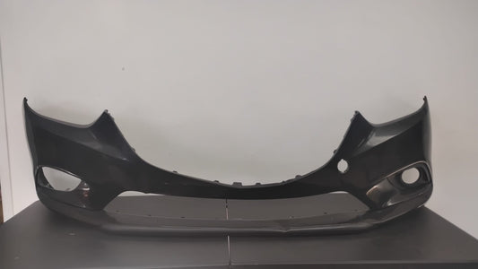 MAZDA 6 2014-2017 Front bumper cover w/o LED Lamps; prime BLACK COLOR