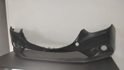 MAZDA 6 2014-2017 Front bumper cover w/o LED Lamps; prime BLACK COLOR