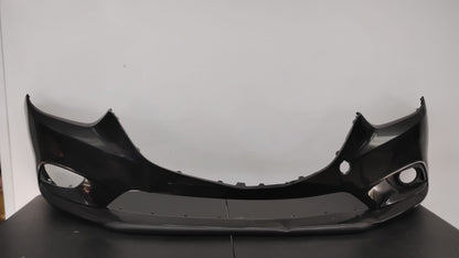 MAZDA 6 2014-2017 Front bumper cover w/o LED Lamps; prime BLACK COLOR