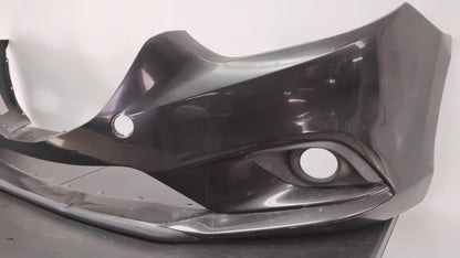 MAZDA 6 2014-2017 Front bumper cover w/o LED Lamps; prime BLACK COLOR
