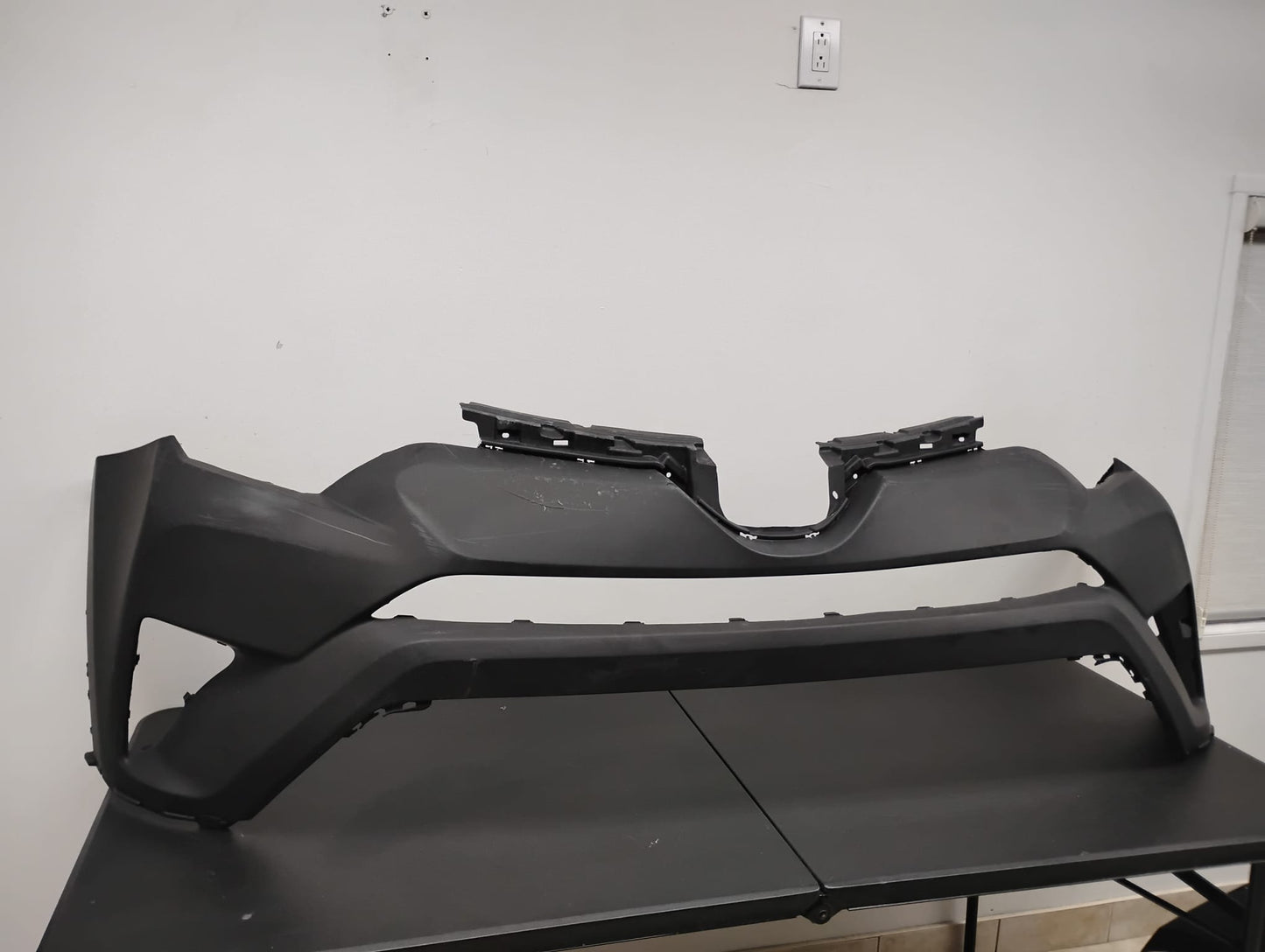 TOYOTA RAV4 2016-2018 Front bumper cover upper USA Built; w/o Park Assist; w/o Tab Holes; prime