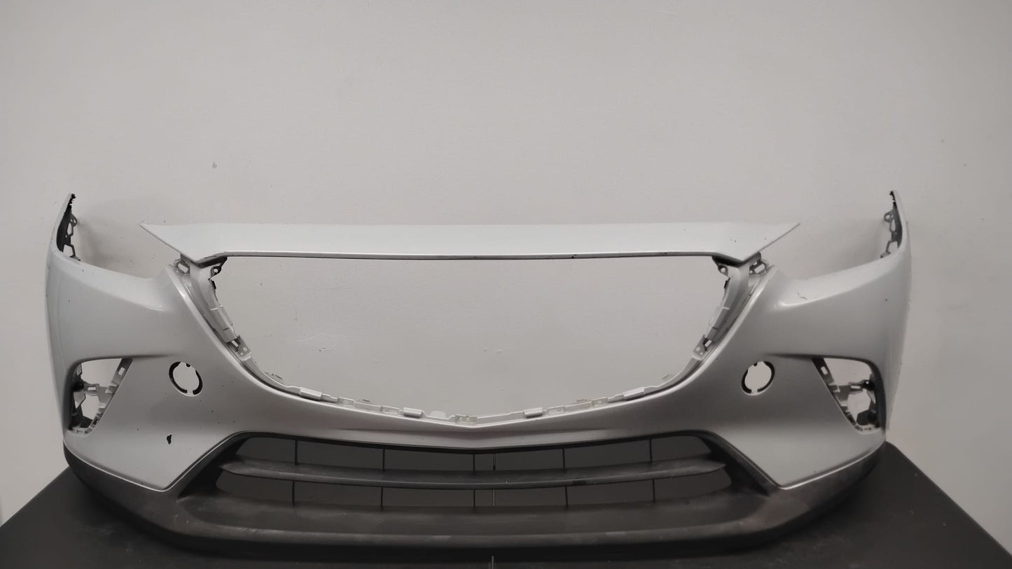 MAZDA CX-3 2016-2022 Front bumper cover w/o Chrome Mldg; Smooth Upper/Textured Center & Lower; prime GREY