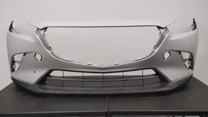 MAZDA CX-3 2016-2022 Front bumper cover w/o Chrome Mldg; Smooth Upper/Textured Center & Lower; prime GREY