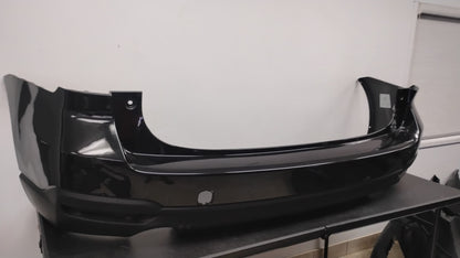 SUBARU FORESTER 2014-2018 BLACK COLOR Rear bumper cover w/o Object Sensors; w/Textured Lower; prime