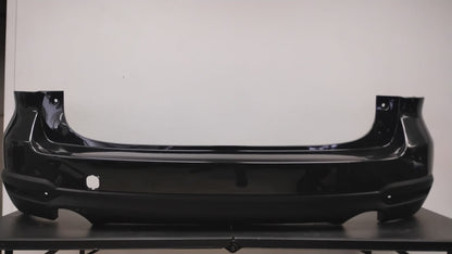 SUBARU FORESTER 2014-2018 BLACK COLOR Rear bumper cover w/o Object Sensors; w/Textured Lower; prime