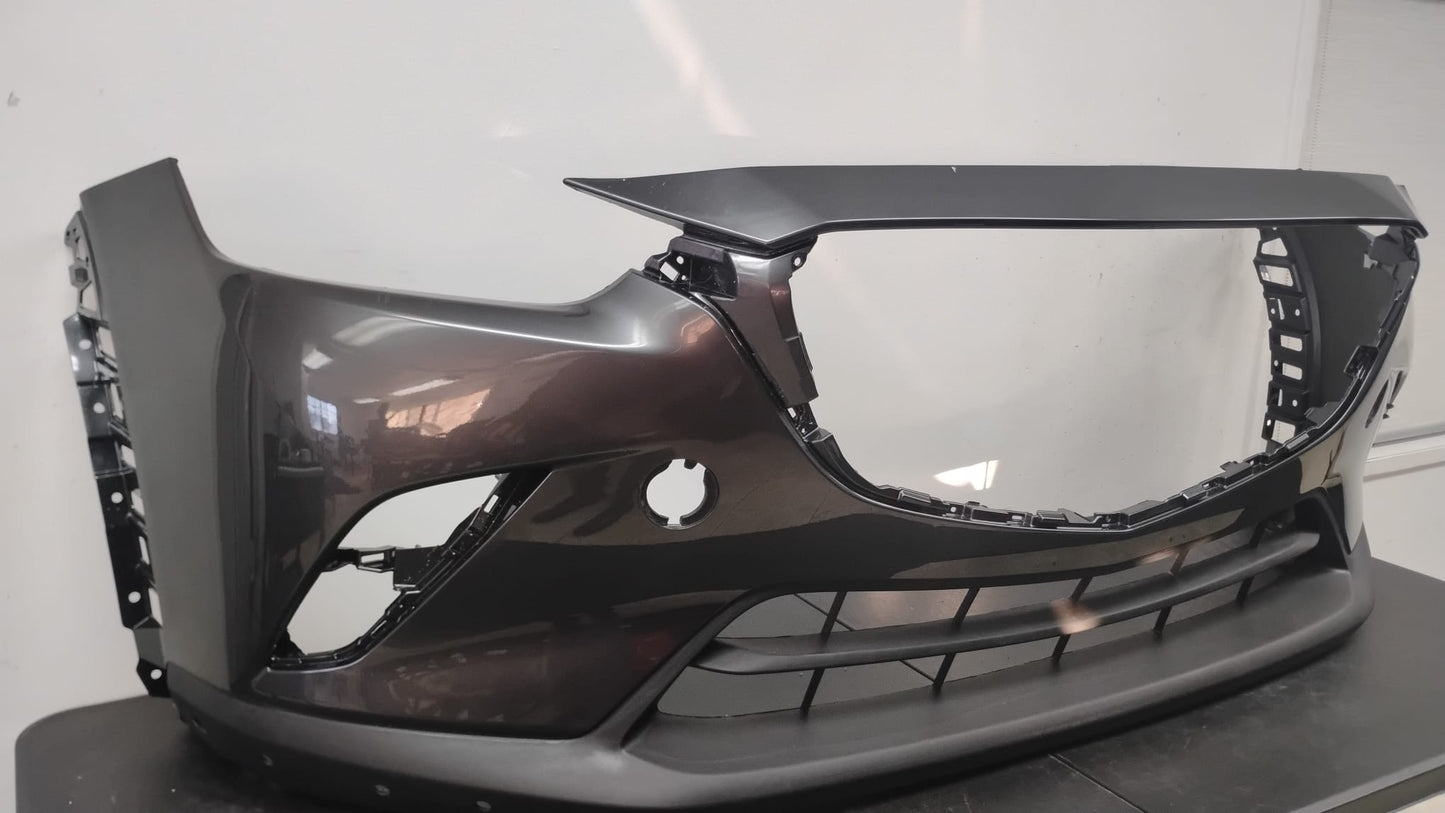 MAZDA CX-3 2019-2021 Front bumper DARK GREY COLOR cover w/Chrome Mldg; prime