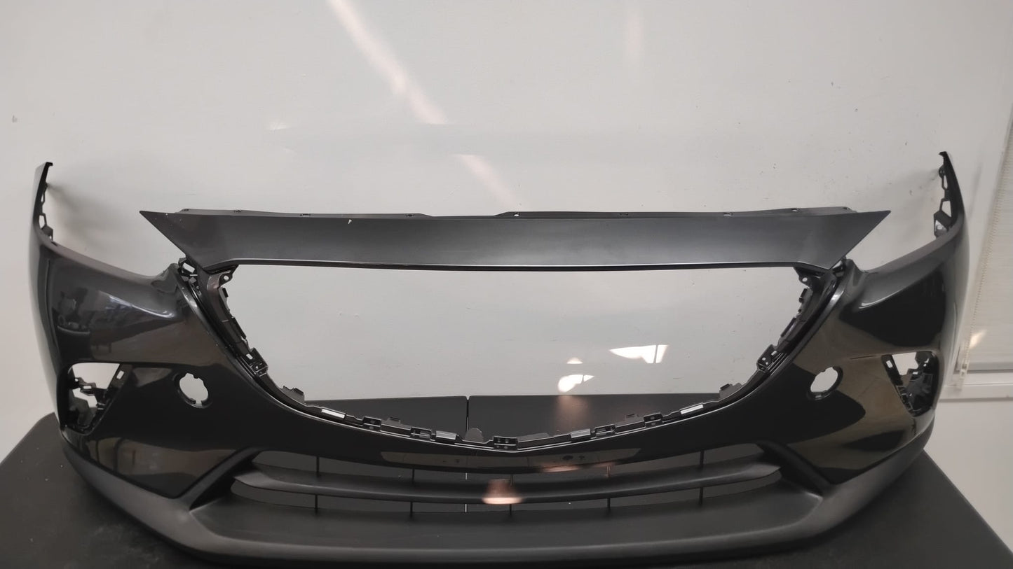 MAZDA CX-3 2019-2021 Front bumper DARK GREY COLOR cover w/Chrome Mldg; prime
