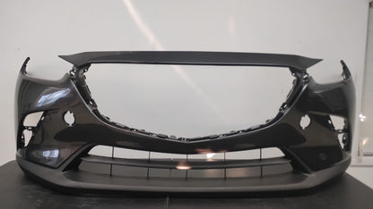 MAZDA CX-3 2019-2021 Front bumper DARK GREY COLOR cover w/Chrome Mldg; prime