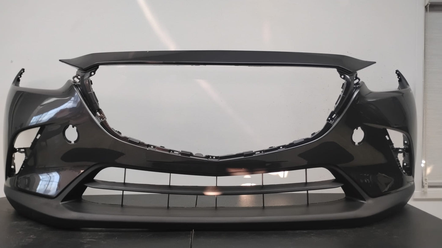 MAZDA CX-3 2019-2021 Front bumper DARK GREY COLOR cover w/Chrome Mldg; prime