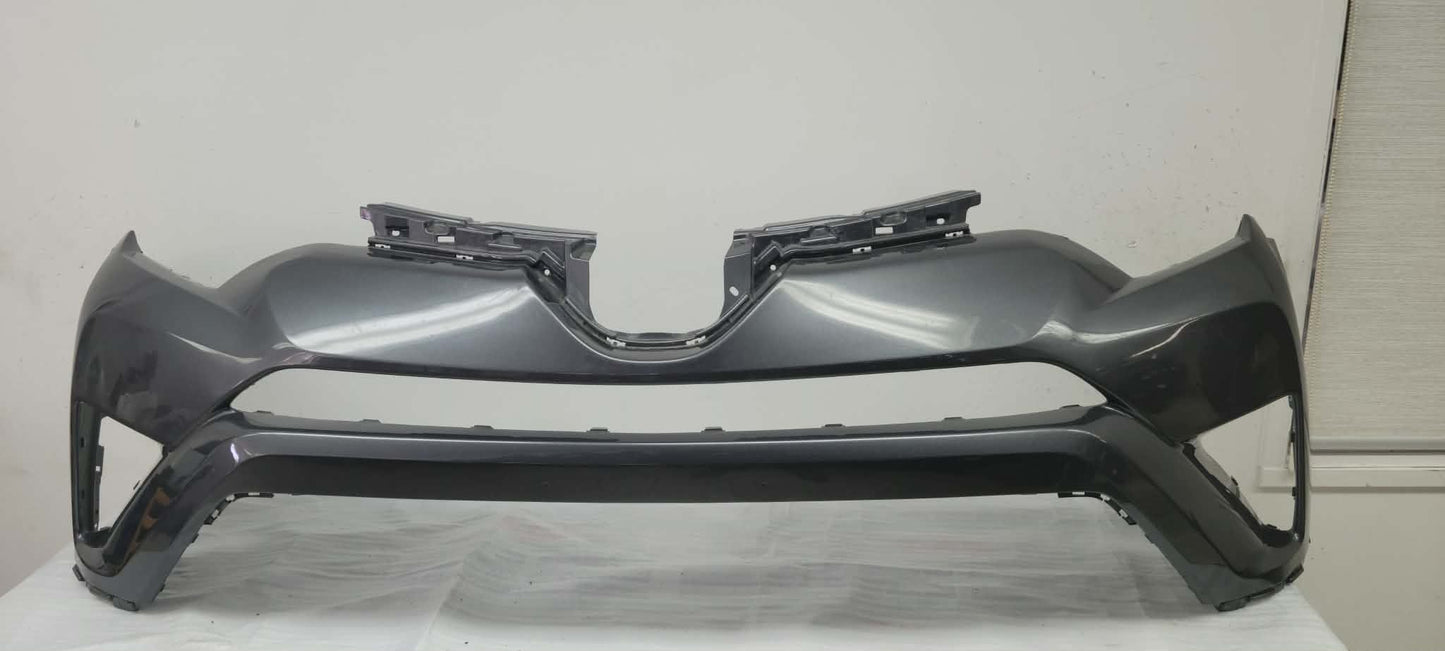 TOYOTA RAV4 2016 2018 Front bumper cover upper USA Builtt; w/o Park Assist; w/o Tab Holes; prime grey color