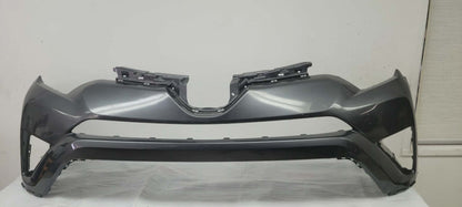TOYOTA RAV4 2016 2018 Front bumper cover upper USA Builtt; w/o Park Assist; w/o Tab Holes; prime grey color