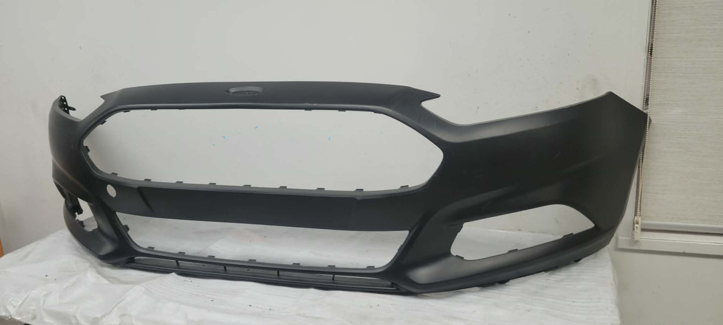 Ford Fusion Front Bumper Cover 2013-2016  W/ Tow Hook, W/O Park Assist- Primed SE, Titanium, S, Hybrid, Energi