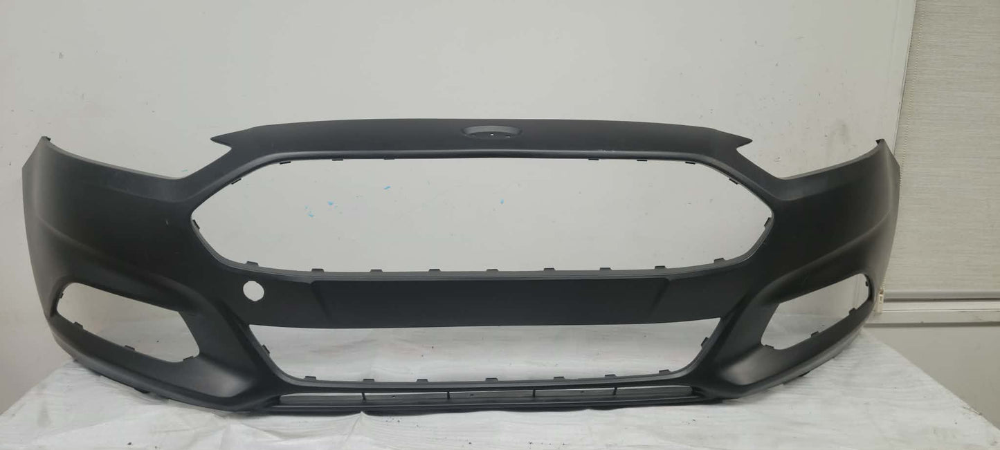 Ford Fusion Front Bumper Cover 2013-2016  W/ Tow Hook, W/O Park Assist- Primed SE, Titanium, S, Hybrid, Energi