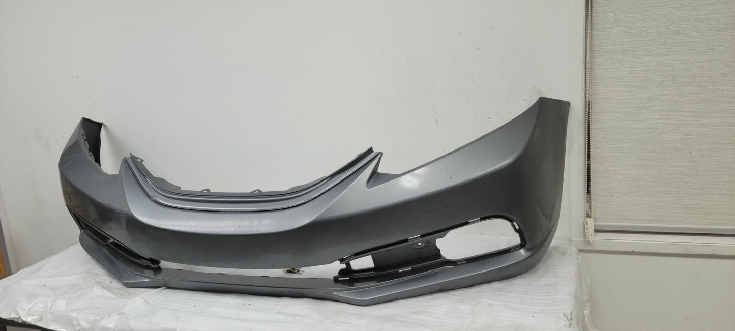 HONDA CIVIC 2013-2015 Front bumper cover Sedan; prime SILVER GREY