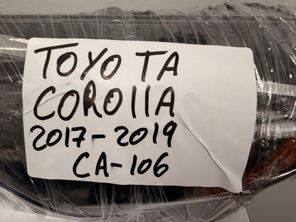 TOYOTA COROLLA 2017-2019, CE/L/LE/LE Eco Model DRIVER SIDE