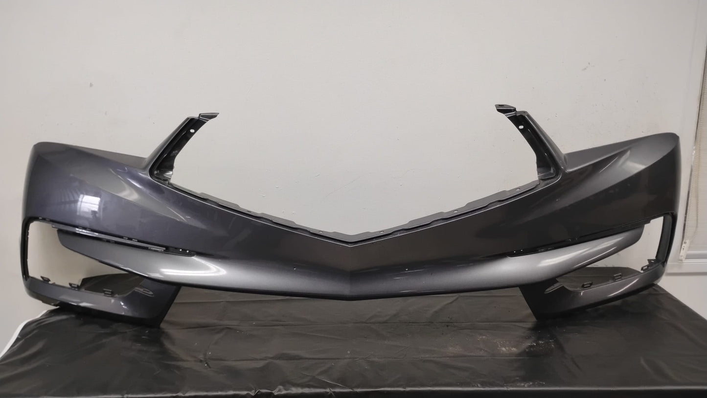 ACURA MDX 2017-2020 Front bumper cover SILVER GREY  w/o H/Lamp Washers; w/o Parking Sensors; prime