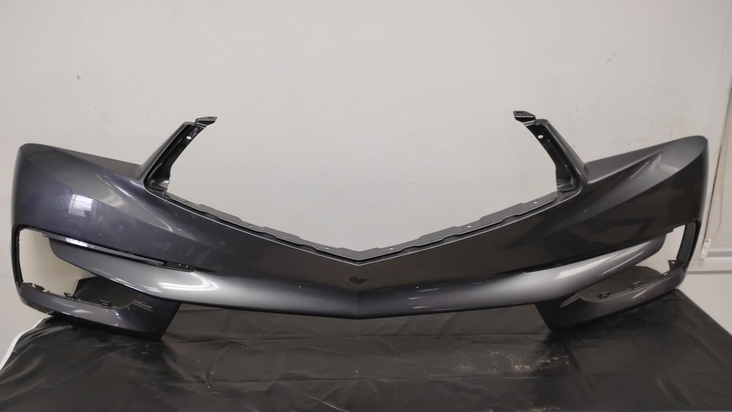 ACURA MDX 2017-2020 Front bumper cover SILVER GREY  w/o H/Lamp Washers; w/o Parking Sensors; prime