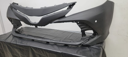 TOYOTA CAMRY 2018-2020 Front bumper cover XLE; HYBRID; w/Blind Spot Monitor; w/Rear Cross Traffic Alert; prime
