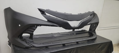 TOYOTA CAMRY 2018-2020 Front bumper cover XLE; HYBRID; w/Blind Spot Monitor; w/Rear Cross Traffic Alert; prime