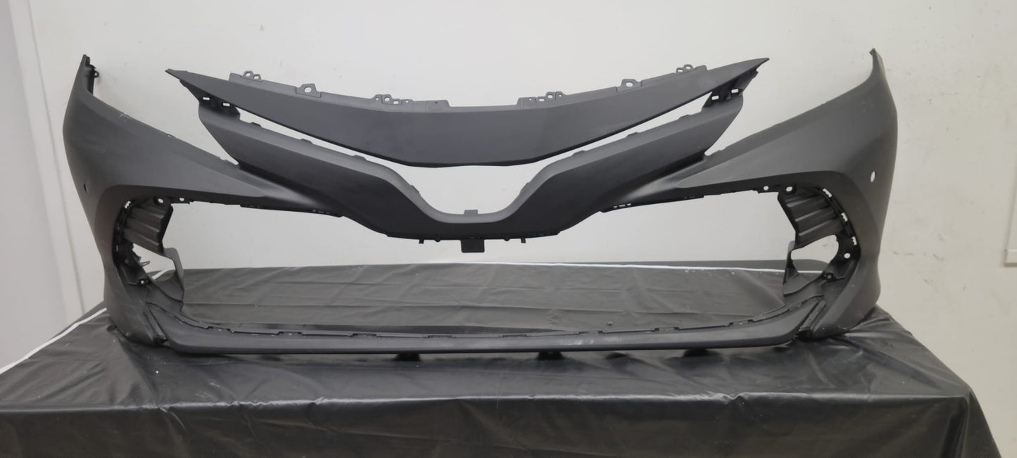 TOYOTA CAMRY 2018-2020 Front bumper cover XLE; HYBRID; w/Blind Spot Monitor; w/Rear Cross Traffic Alert; prime