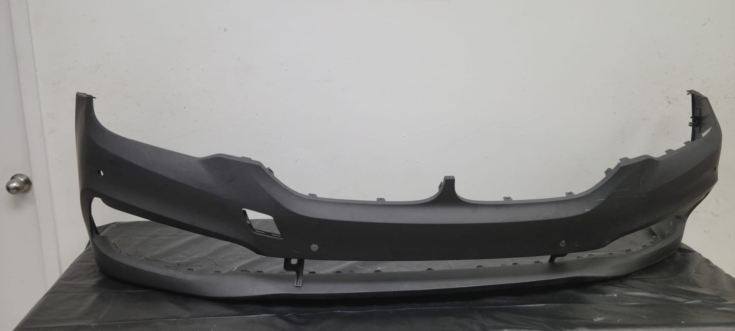 BMW 530e/530i/540i 2017-2020 Front bumper cover G30; Sedan; w/o M Pkg; w/PDC; w/Park Assist; prime
