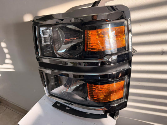 CHEVROLET SILVERADO 1500 2014-2015 Driver Headlamp assy composite LT|W/T; Halogen