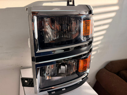 CHEVROLET SILVERADO 1500 2014-2015 Driver Headlamp assy composite LT|W/T; Halogen