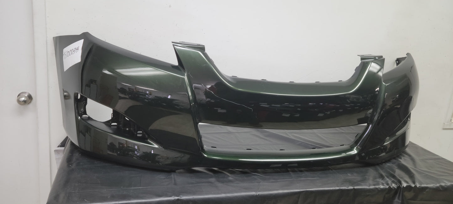 TOYOTA MATRIX 2009-2014 Front bumper GREEN COLOR cover w/o Spoiler Holes; w/o Fog Lamps; Prime; Black Canada
