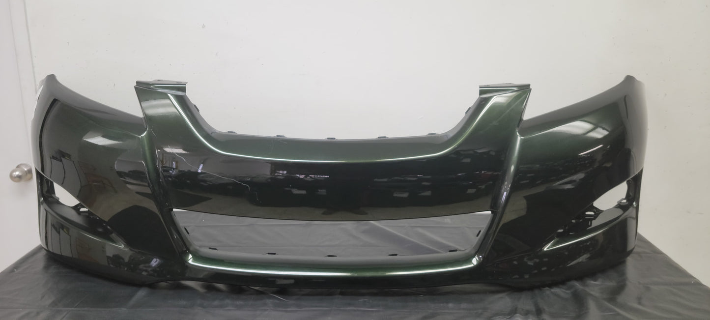 TOYOTA MATRIX 2009-2014 Front bumper GREEN COLOR cover w/o Spoiler Holes; w/o Fog Lamps; Prime; Black Canada