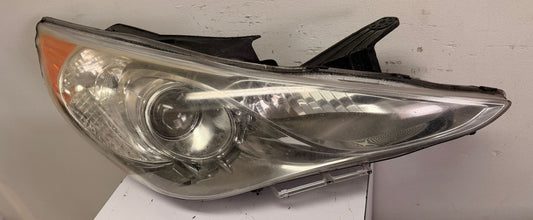 HYUNDAI SONATA 2011-2014 Passenger Headlamp assy composite GLS; Halogen; Type 1; White Bezel