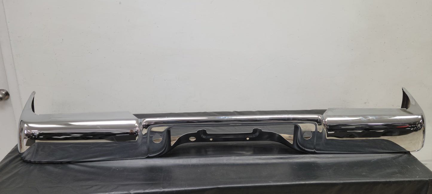 FORD F-150 2007-2008 Rear bumper face bar Styleside; w/o park sensor; from 11/30/04; bright