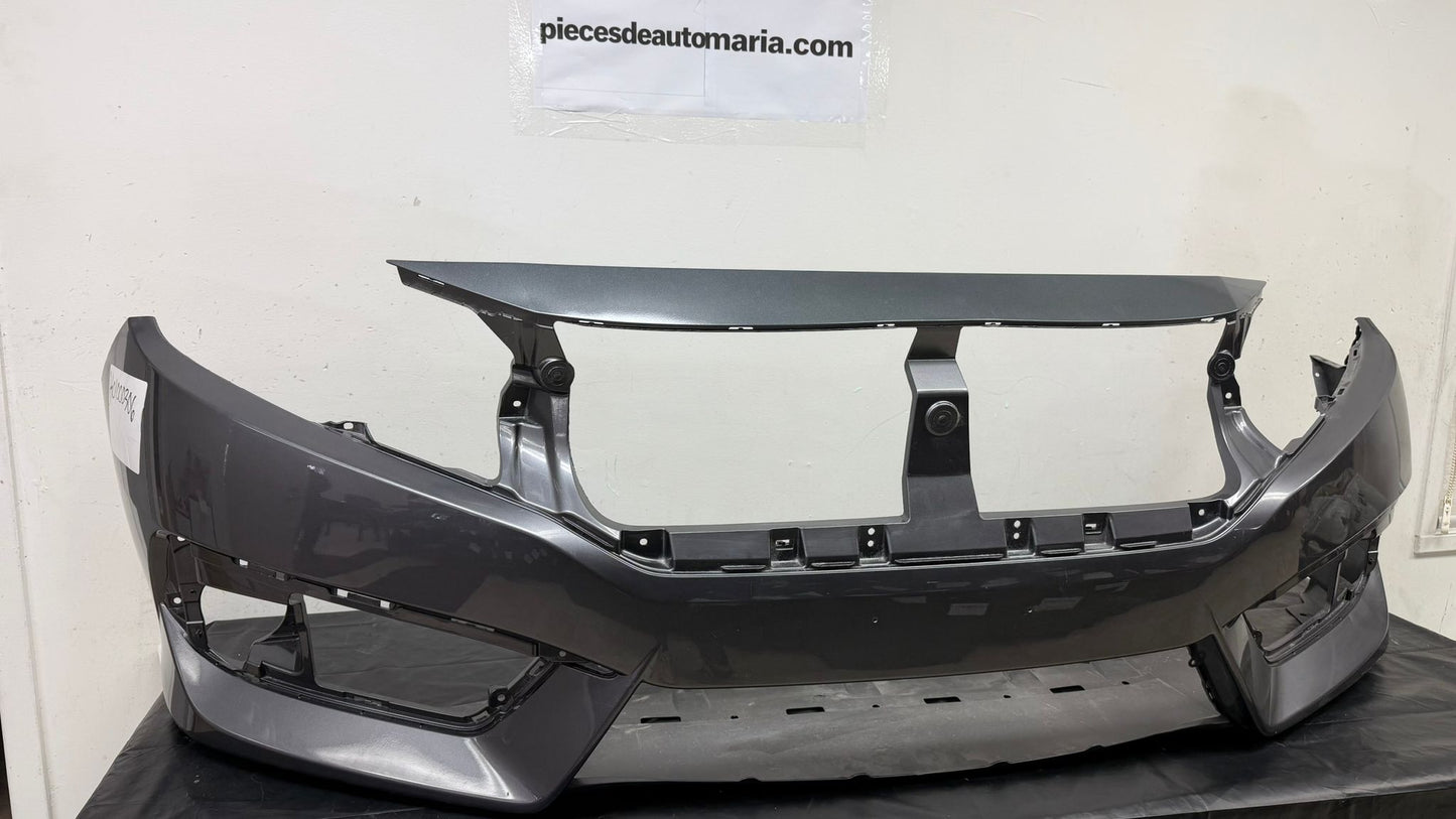HONDA CIVIC 2016-2018 Front bumper cover SILVER GREY /Sedan