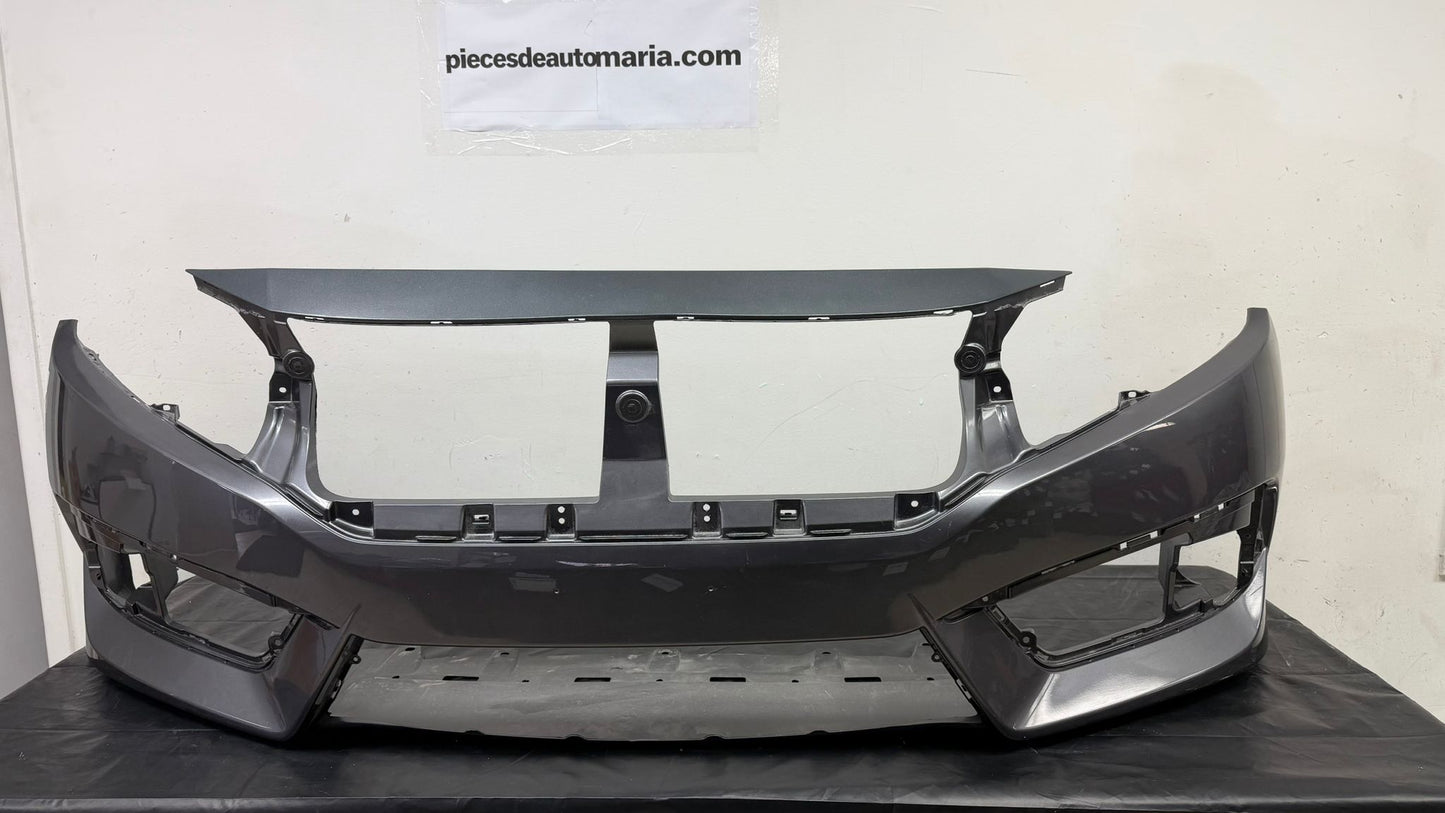 HONDA CIVIC 2016-2018 Front bumper cover SILVER GREY /Sedan