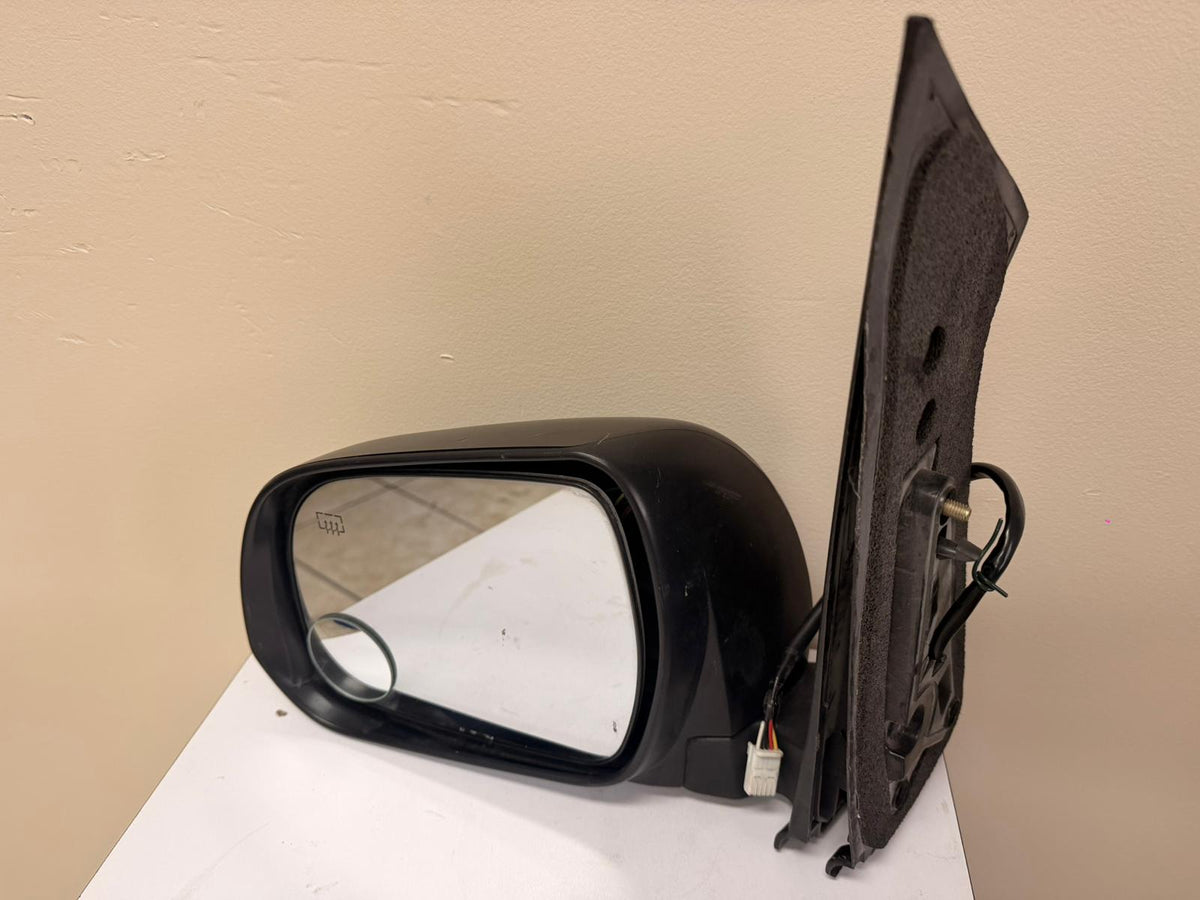 TOYOTA SIENNA 2011-2014 Driver Mirror outside rear view Power; w/o Memory; Flat Black; Textured
